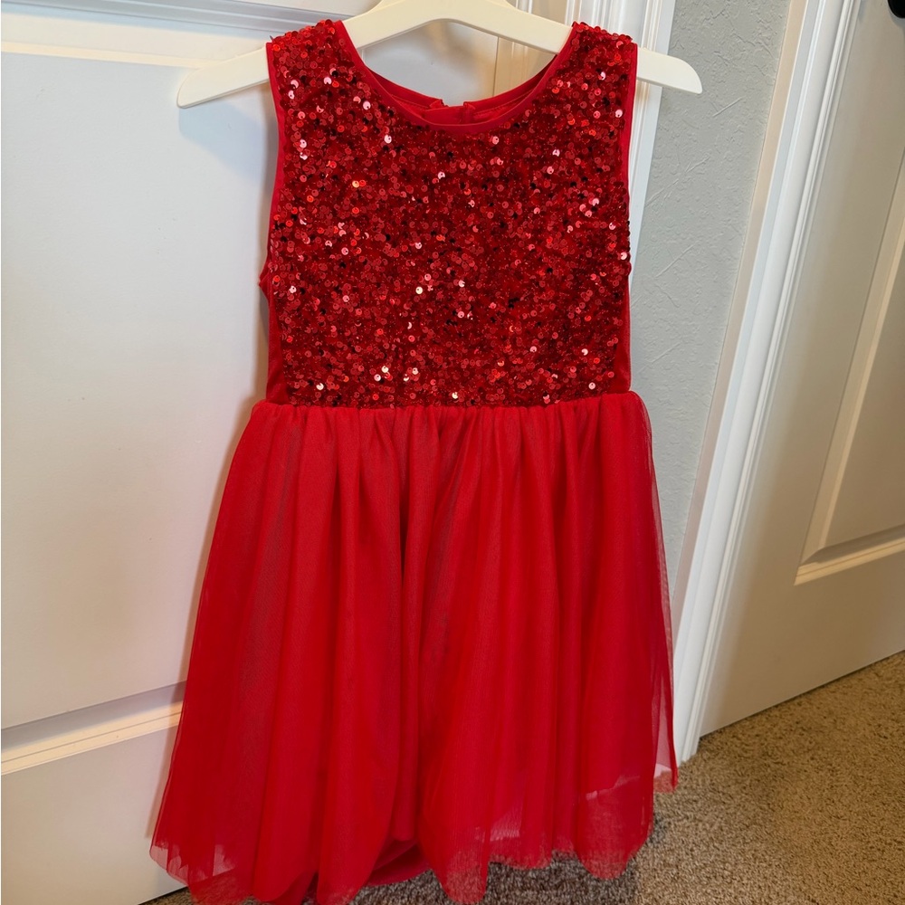 Cat & Jack Red Sequin Dress